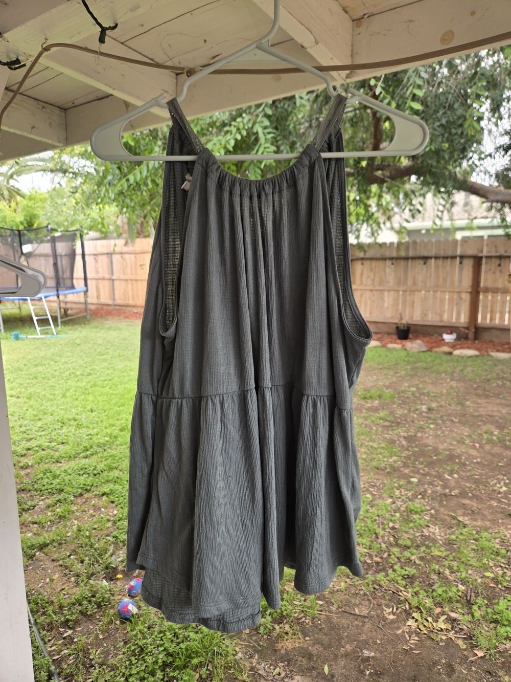 Maurices Green Tiered Racerback Tank Top